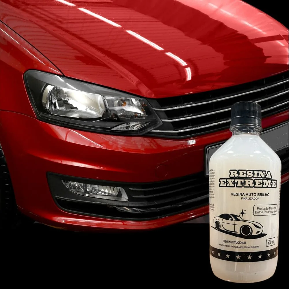 Carro com brilho espelhado após aplicação da Resina Extreme